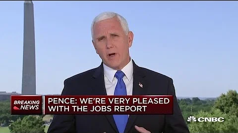 Vice President Mike Pence on latest jobs report and coronavirus outbreaks