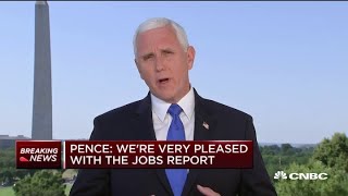 Vice President Mike Pence on latest jobs report and coronavirus outbreaks