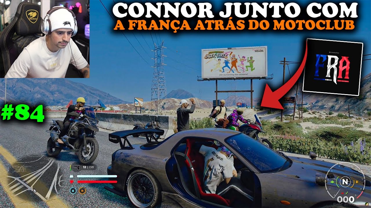 CONNOR E A FRANÇA FORAM ATRÁS DO MOTOCLUB NA PISTA! EP 84