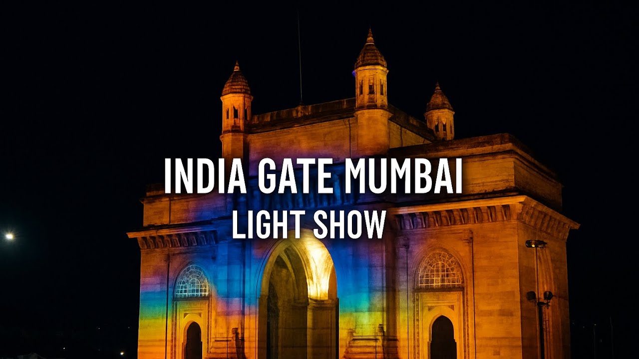 India Gate Mumbai Light & Sound Show at Night 🌃 | Full Musical Experience | 2025 Weekend Attraction