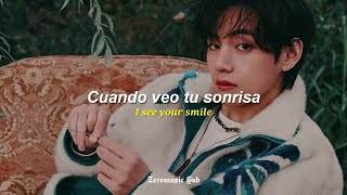 V (Taehyung) (BTS) - Smile - (Sub Español + Lyrics + Eng)