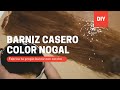 🔵 BARNIZ Casero NOGAL con Poliestireno - Telgopor - FOAM 🌈 barniza madera y cartón 🌞