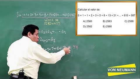 ¿COMO SUMAR TÉRMINOS DE LA SUCESIÓN DE FIBONACCI?, Problema tipo UNI