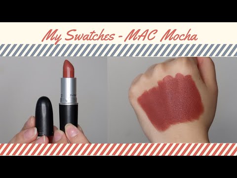 Mac Satin Lipstick Mocha Swathes True Swatches No Filters Youtube