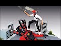 Making Chainsaw Man vs Titan Speaker Man [ Skibidi Toilet ] - Realistic Diorama | ClayHolic