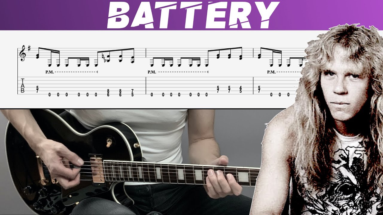 Metallica battery. Battery Metallica Guitar Tabs. Guitar Battery Cover. Battery Tabs Metallica.