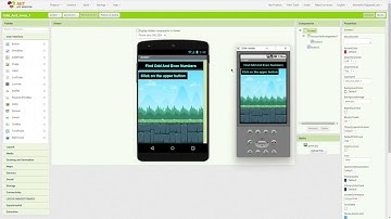 Testing of odd and even number app in MIT app inventor by Dhruvish Makwana