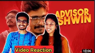 Advisor Ashwin😤😄|Jump Cuts Video Reaction|Tamil Couple Reaction|@abiraje