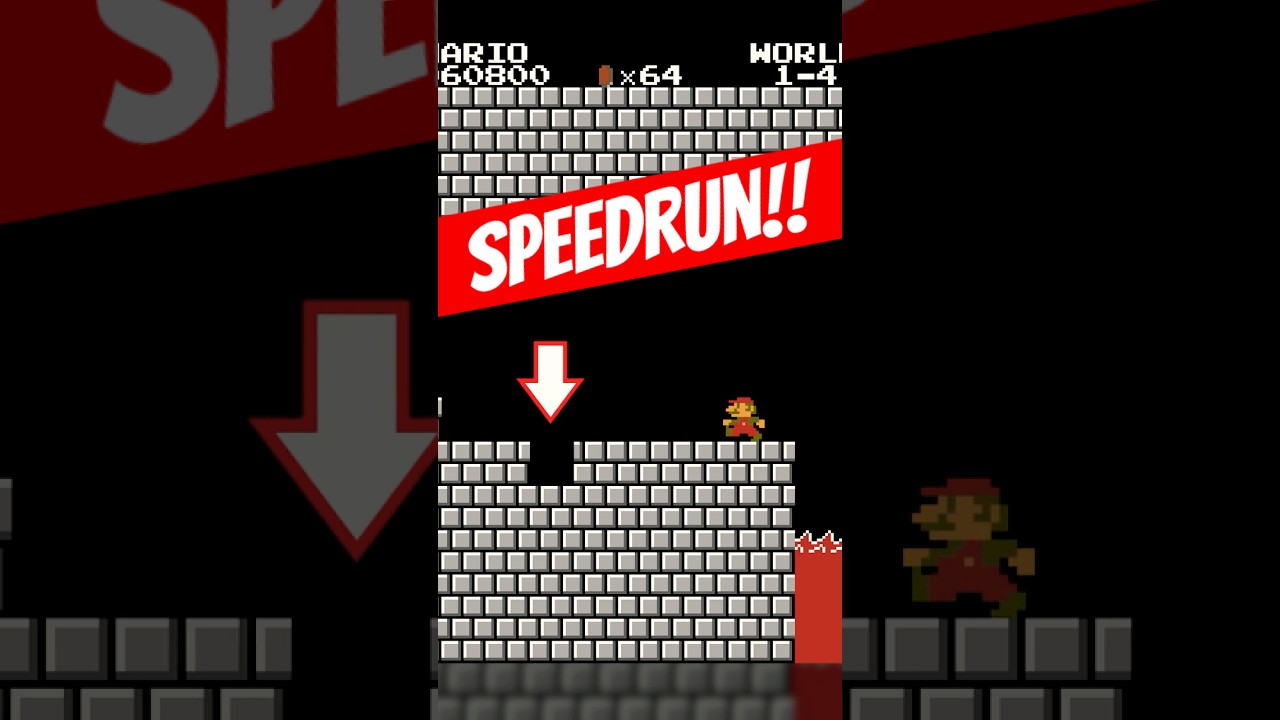 World 1-4 Mega Cannon Speedrun - No Commentary