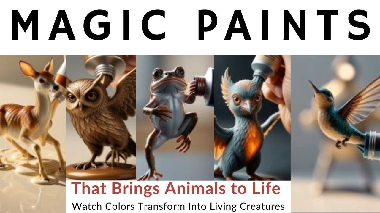 Magic Paint Brings Many Animals to Life Watch Transform In Live 