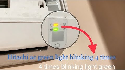 hitachi inverter ac 4 time light blinking error code | Outdoor not working