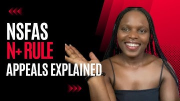 NSFAS 2023 APPEALS: N+ APPEALS: HOW TO APPEAL