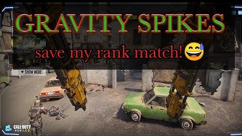 "GRAVITY SPIKES" one of the best operator skill in C O.Dm