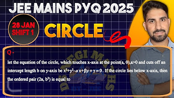 let the equation of the circle, which touches x-axis at the point(a, 0), a≥0 and cuts off an ....