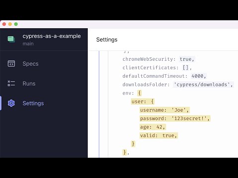 Inject Entire Objects Into Cypress Tests Using as-a Utility