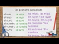 les possessifs en espagnol