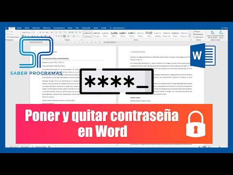 Video: ¿Cómo elimino una contraseña de un documento de Word 2010?