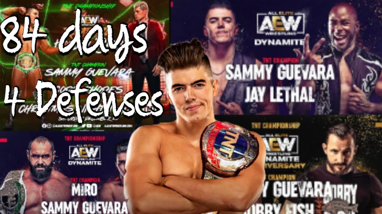 Every Sammy Guevara aew tnt Title defense 2021-2021 