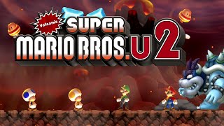 New Super Mario Bros U Volcanic 2 - Final Boss 2 Players Co Op