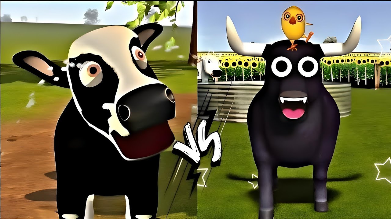 Lola the Cow remix 🐤🤑🤣🦖🐄 The Tractor and the Chick song 🎶🐥🤩 Lola the Cow from Zenon's Farm 🐣😂🚜