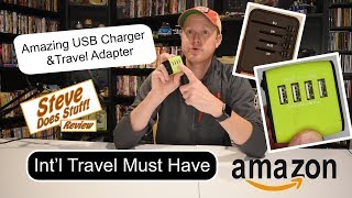 Amazing Travel Adapter & USB Charger (Must Have For International Travel)