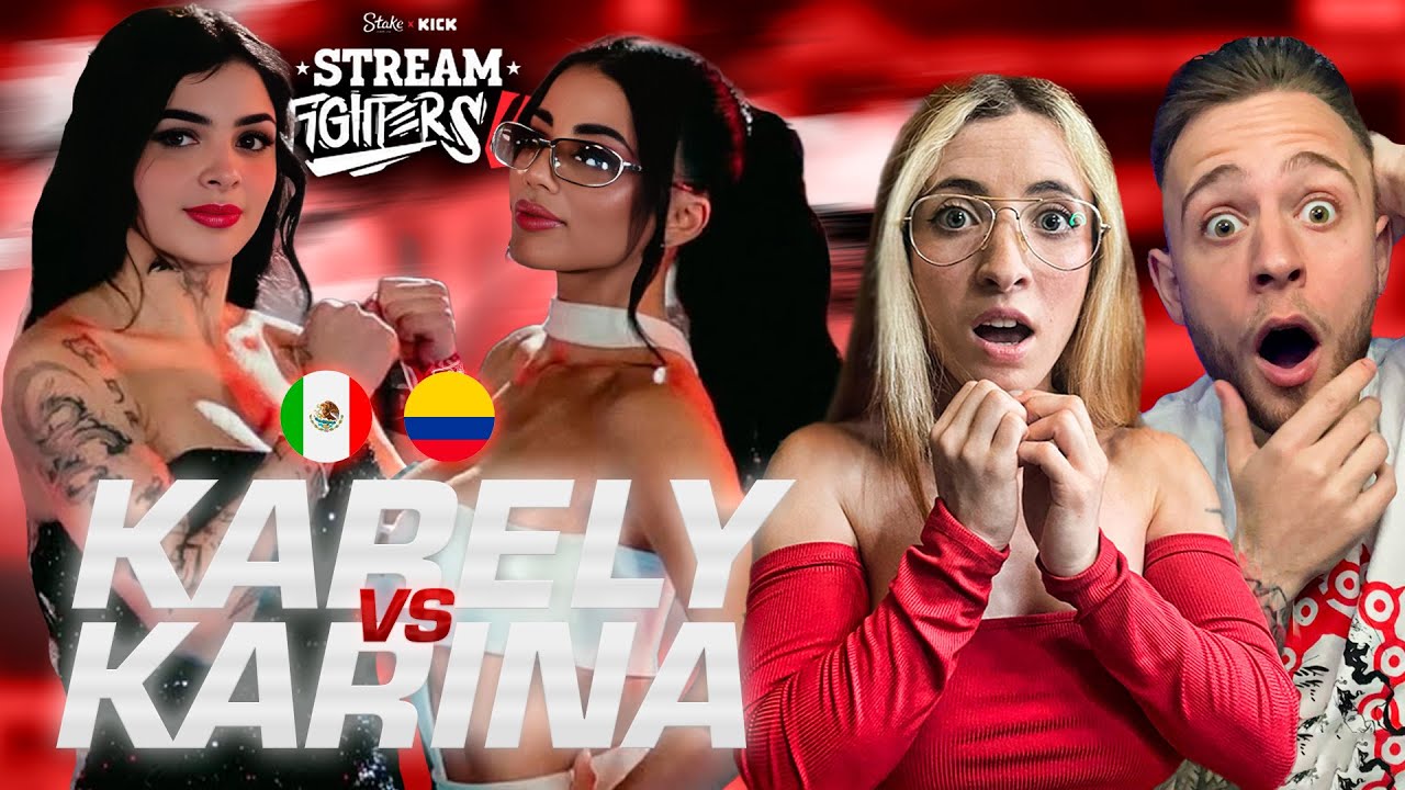 ESPAÑOLES REACCIONAN a KARELY RUIZ vs KARINA GARCIA en STREAM FIGHTERS 4!