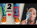 How To EASILY Taper Jeans | PRO Method In 2 Minutes