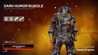 Apex Legends | Dark Humor Bundle Showcase *NEW* Sweet Dreams Caustic Skin| Loud Mouth Wingman Skin