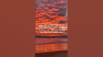 من الآية ٨٨ إلى الآية ٩٢ من سورة مريم بصوت القارئ عبد الرحمن مسعد