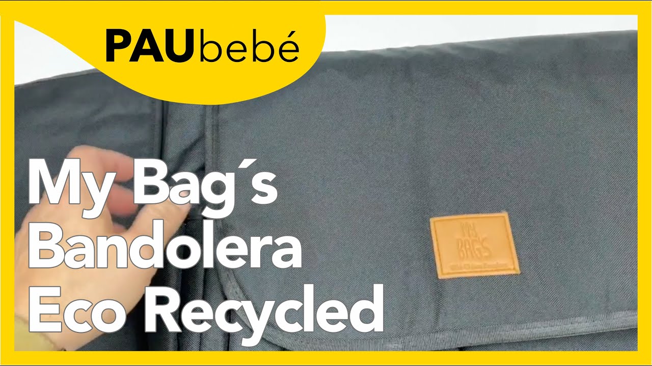 Bolsa Bandolera Carrito para Bebé Eco Recycled Negra - My Bag's