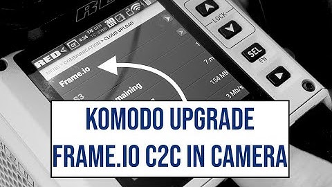 Upgrading RED KOMODO to Firmware 1.7.3 beta
