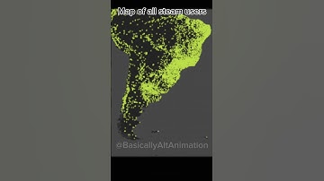 Bro Thought He Could Escape from ww2 (Map of all steam users) #shorts #map #trending