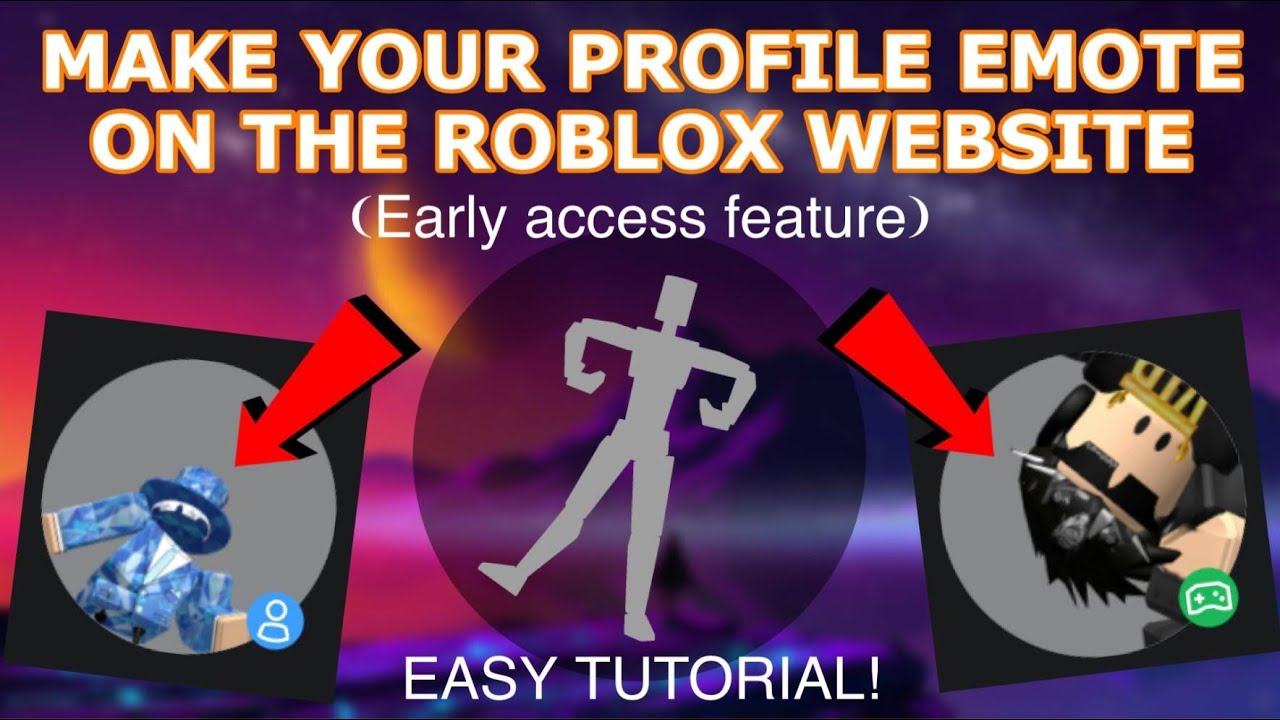 HOW TO MAKE YOUR ROBLOX AVATAR PROFILE MAKE A EMOTE (Roblox ...