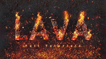 🔥 Photoshop এ Lava Text Effect তৈরি করুন 🔥 | Realistic Fire Typography Tutorial 🧯🔥