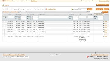 Magento Custom Order Grid Extension by Hussey Coding