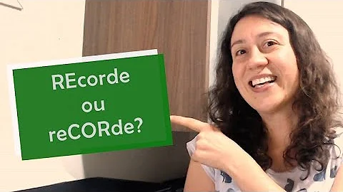 Como escrever recorde correto?
