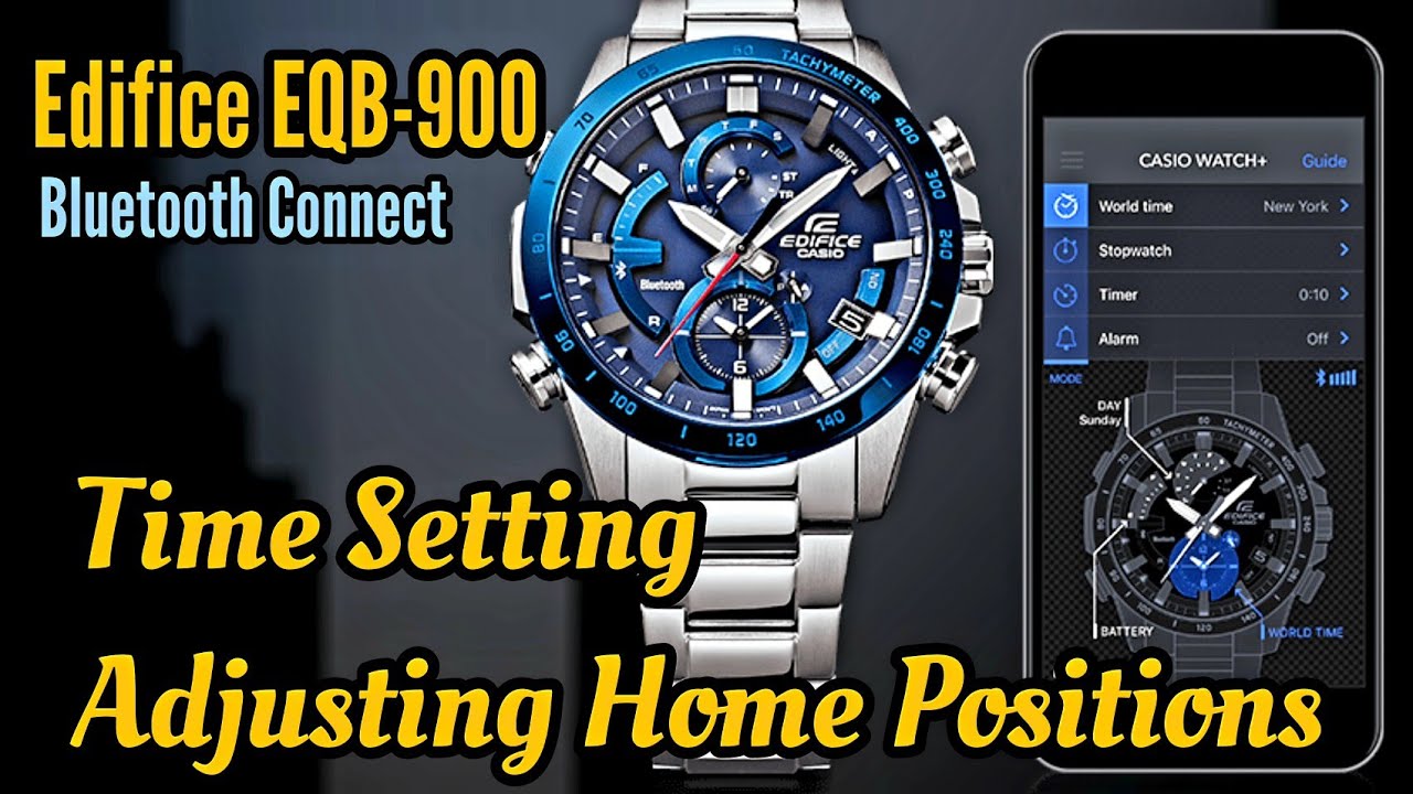 How to connected Casio Edifice Bluetooth Watch ECB-900 - YouTube