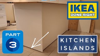 ikea kitchen hack: make the island float with this easy tutorial!