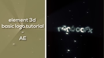 basic element 3d logo tutorial \\ after effects \\