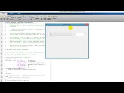 Matlab GUI-Working with