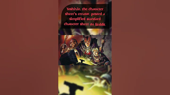 Dungeons and Dragons Fan's Simplified Character Sheet for New Players