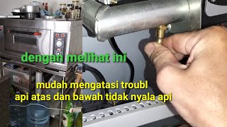 dengan melihat ini cara mudah memperbaiki trobel oven getra api tidak mau hidup