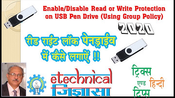 Enable/Disable Read or Write Protection on USB Pen Drive (Using Group Policy)