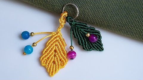 Macrame tutorial  DIY Simple Macramé Leaf (Step by Step) TUTORIAL