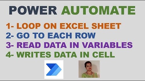 Power Automate How to Loop on Each Row of Excel, Excel Automation using Power Automate