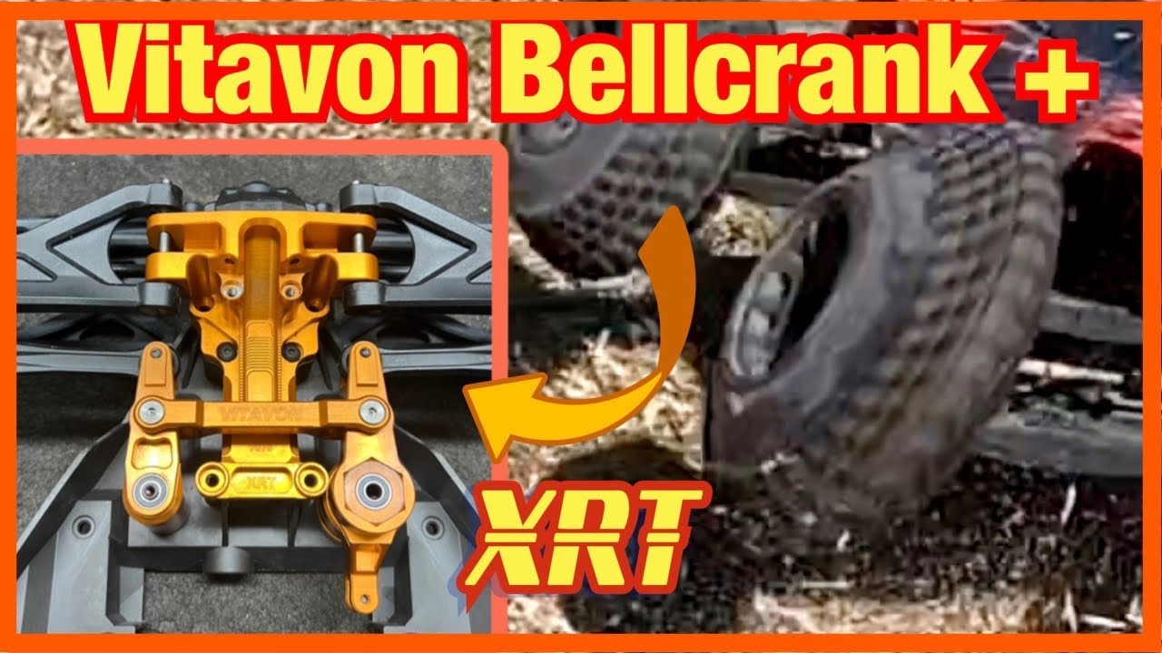 Traxxas XRT Gleaming Orange Vitavon Bellcrank and Bulkhead