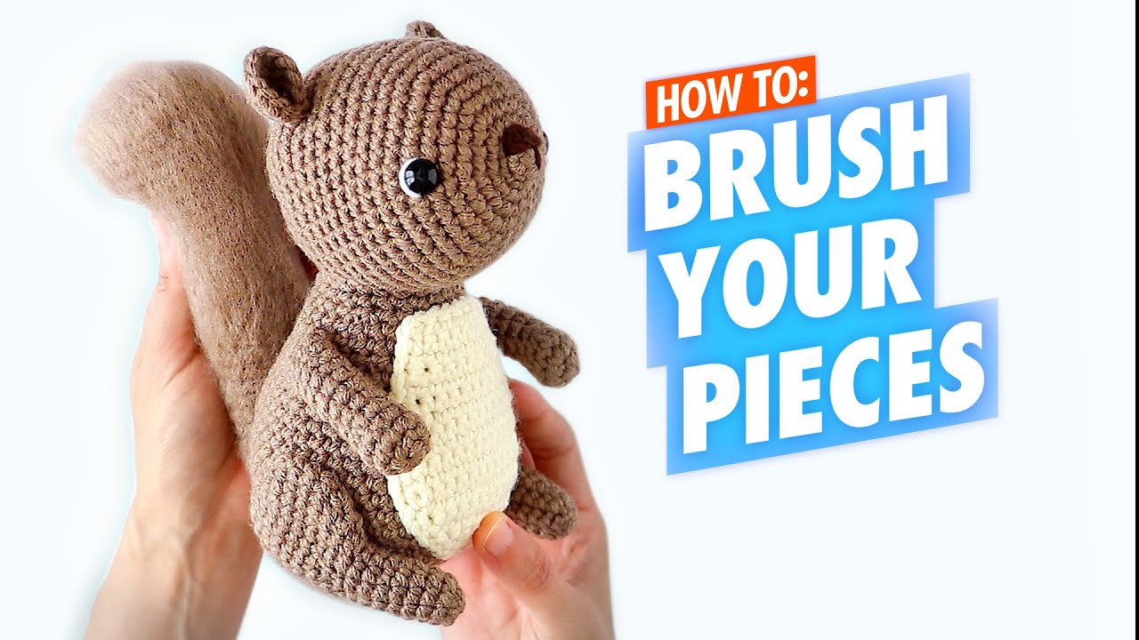 Brush Crochet Tutorial - How to Make Amigurumi Fluffy 