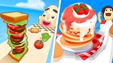 Sandwich Runner  |  Pancake Run  - Game All Level Gameplay Android,iOS   NEW APK UPDATE