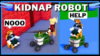 CRAZY KIDNAP ROBOT! (No Escape) In Build A Boat For Treasure ROBLOX screenshot 1