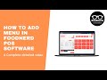 Setting Up Menu and Items in Foodnerd POS